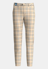 Beige Tartan Trouser