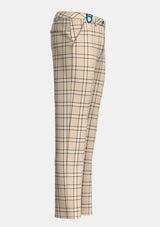 Beige Tartan Trouser