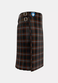 Traditional_Black_Country_Tartan_kilt_right_image_with_pleated_design_and_adjustable_buckles_for_men