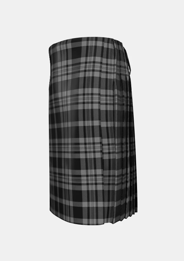 Traditional_Black_Isle_tartan_left_image_with_pleated_design_and_adjustable_buckles_for_men