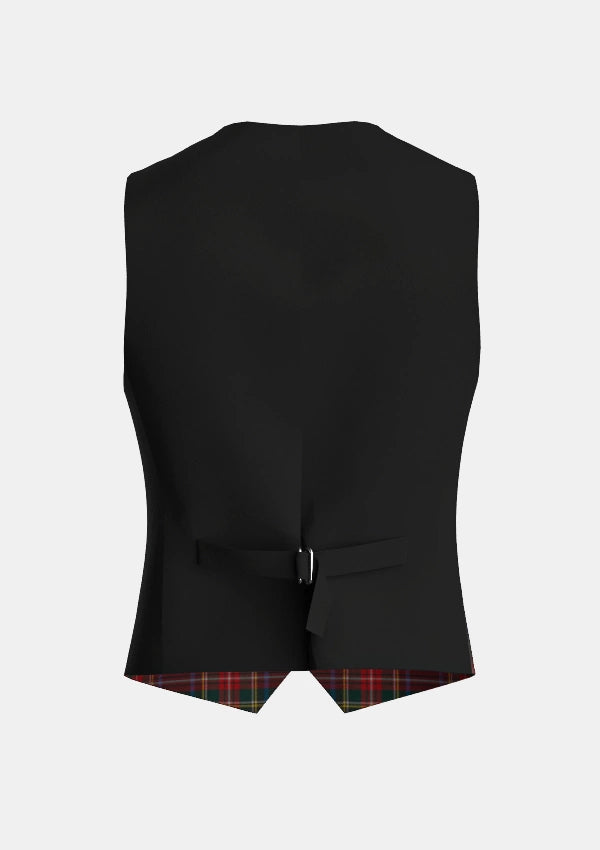 Black Stewart Tartan Waistcoat