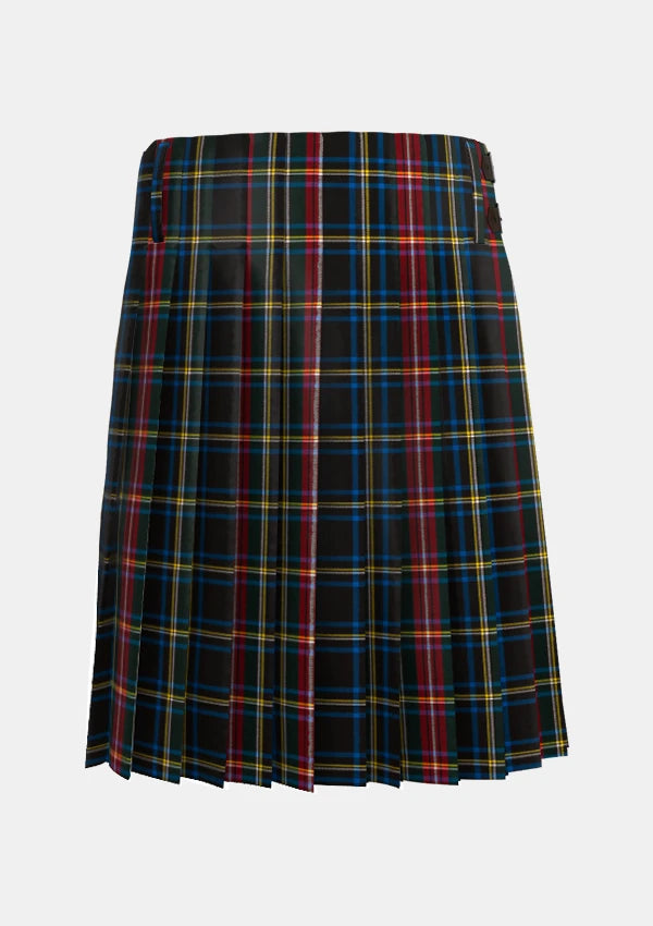 Traditional_Black_Stewart_tartan_back_image_with_pleated_design_and_adjustable_buckles_for_men