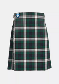 Traditional_Black_Watch_Dress_tartan_kilt_front_image_with_pleated_design_and_adjustable_buckles_for_men