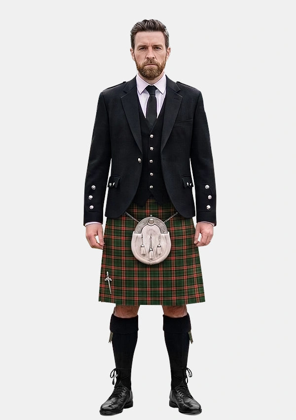 Traditional_Blackburn_Appalachian_Hunting_Tartan_Kilt_and_Argyle_Jacket_Kilt_Outfits_front_image