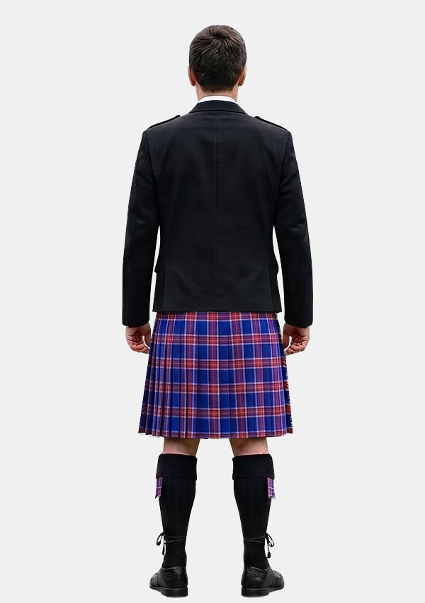Traditional_Blue_Rust_Tartan_Kilt_and_Argyle_Jacket_Kilt_Outfits_back_image