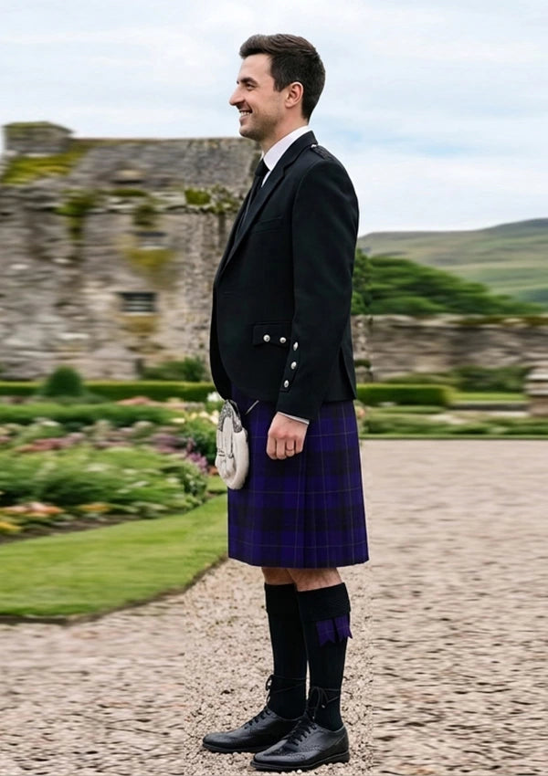 Traditional_Blue_Spirit_tartan_7001_Kilt_and_Argyle_Jacket_Kilt_Outfit_left_image