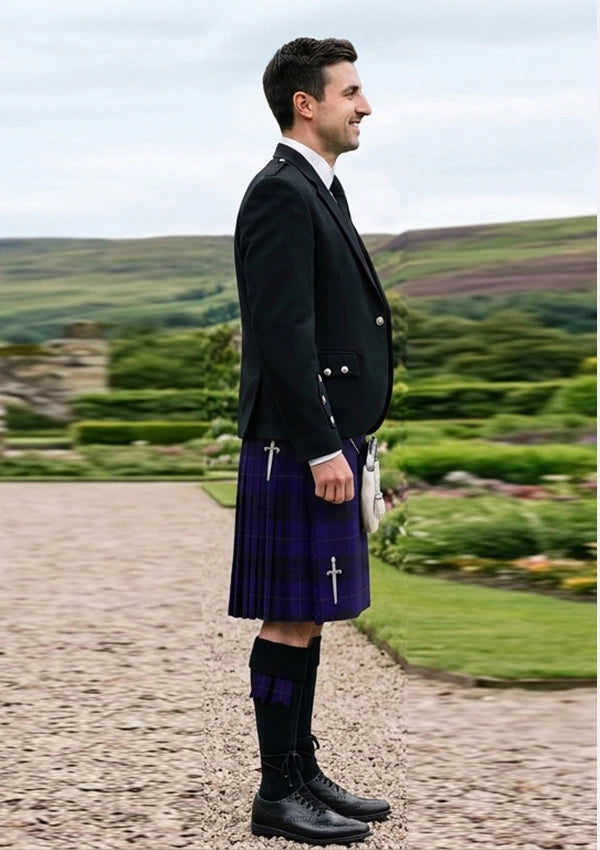 Traditional_Blue_Spirit_tartan_7001_Kilt_and_Argyle_Jacket_Kilt_Outfit_right_image