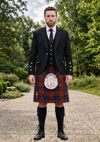 Traditional_Bonner_or_Bonnar_Tartan_285_Kilt_and_Argyle_Jacket_Kilt_Outfit_front_image