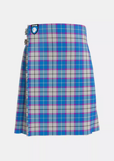 Traditional_Bonnie_Sky_Tartan_13255_kilt_front_image_with_pleated_design_and_adjustable_buckles_for_men