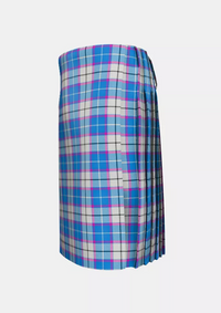 Traditional_Bonnie_Sky_Tartan_13255_kilt_left_image_with_pleated_design_and_adjustable_buckles_for_men