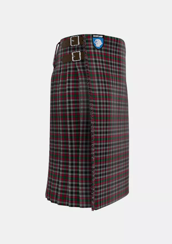 Traditional_Borthwick_Tartan_816_kilt_right_image_with_pleated_design_and_adjustable_buckles_for_men