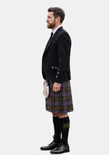 Traditional_Bowie_Black_Tartan_3716_Kilt_and_Argyle_Jacket_Kilt_Outfits_left_image
