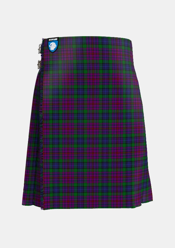 Traditional_Braid_Tartan_kilt_front_image_with_pleated_design_and_adjustable_buckles_for_men