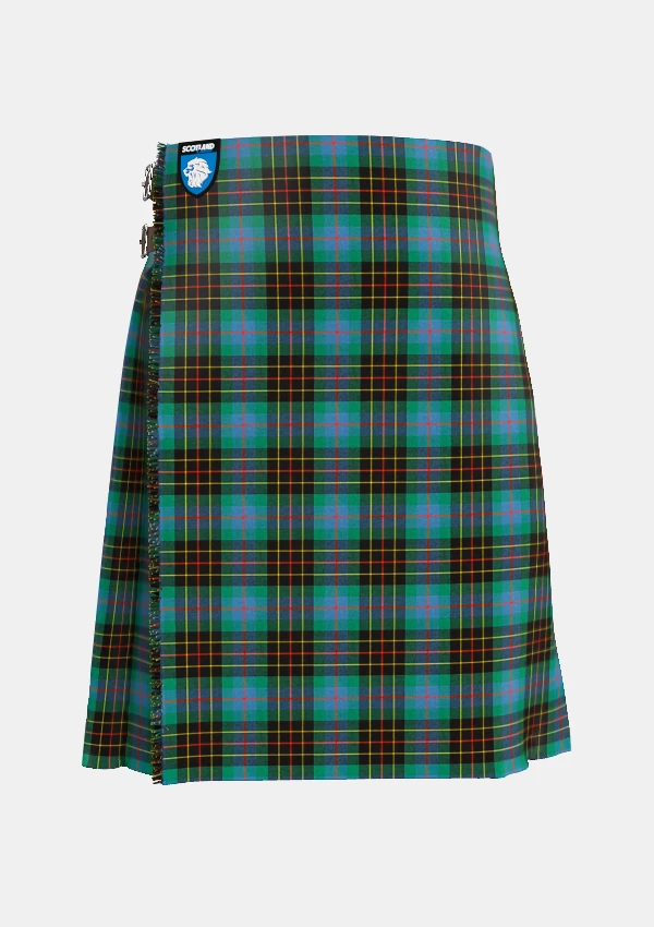 Traditional_Brodie_Ancient_Hunting_Tartan_kilt_front_image_with_pleated_design_and_adjustable_buckles_for_men