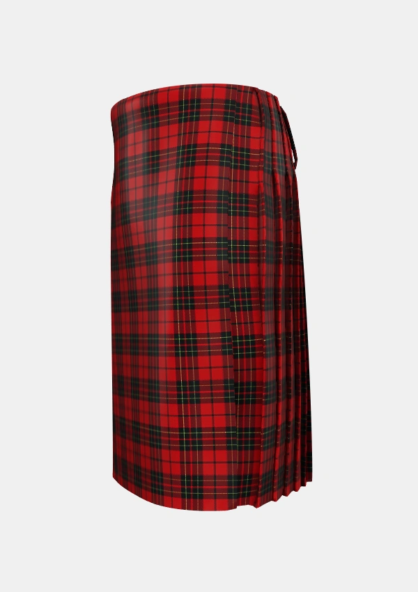 Traditional_Brodie_Clan_Tartan_1193_kilt_left_image_with_pleated_design_and_adjustable_buckles_for_men