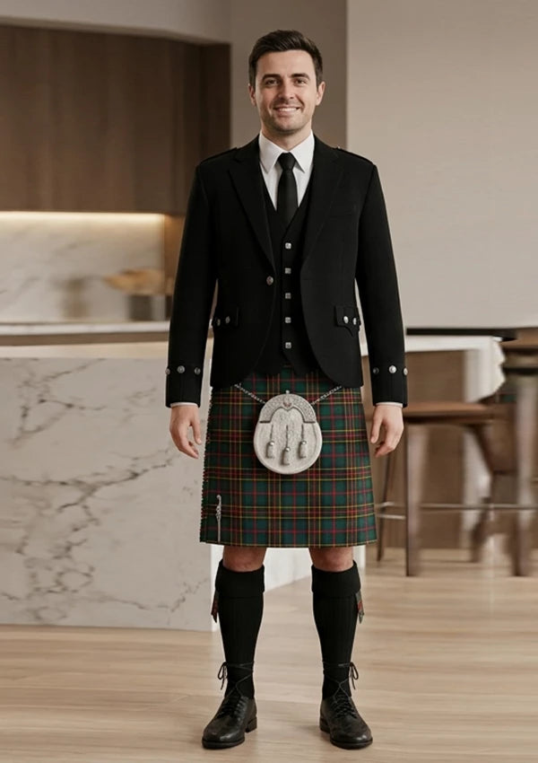Traditional_Brodie_Hunting_Modern_Tartan_Kilt_and_Argyle_Jacket_Kilt_Outfit_front_image