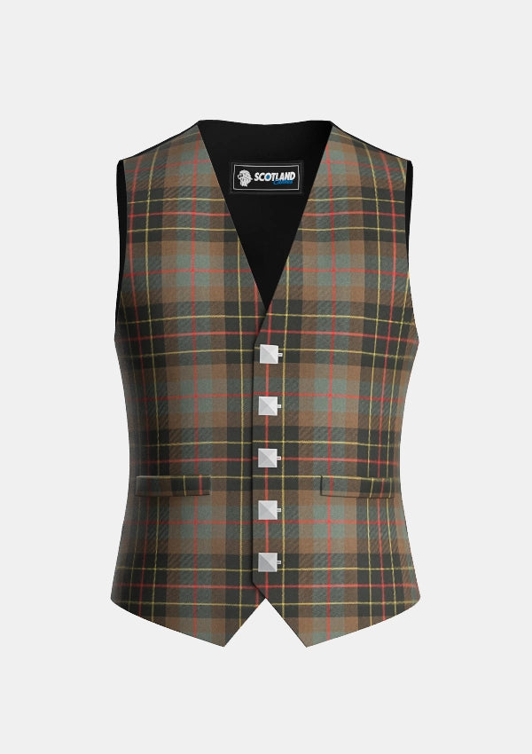 Brodie Hunting Weathered Tartan Waistcoat
