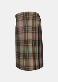 Traditional_Brodie_Hunting_Weathered_Tartan_kilt_left_image_with_pleated_design_and_adjustable_buckles_for_men