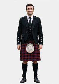 Traditional_Brown_tartan_432_Kilt_and_Argyle_Jacket_Kilt_Outfits_front_image