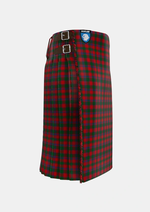 Traditional_Bruce_Old_Tartan_876_kilt_right_image_with_pleated_design_and_adjustable_buckles_for_men