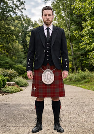 Traditional_Bryce_Tartan_1537_Kilt_and_Argyle_Jacket_Kilt_Outfit_front_image