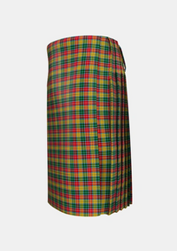 Traditional_Buchanan_1800_Tartan_4571_kilt_left_image_with_pleated_design_and_adjustable_buckles_for_men