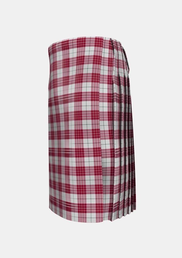 Traditional_Buchanan_1842_Official_Tartan_1261_kilt_left_image_with_pleated_design_and_adjustable_buckles_for_men