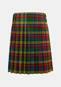 Traditional_Buchanan_1850_Official_Tartan_151_kilt_back_image_with_pleated_design_and_adjustable_buckles_for_men