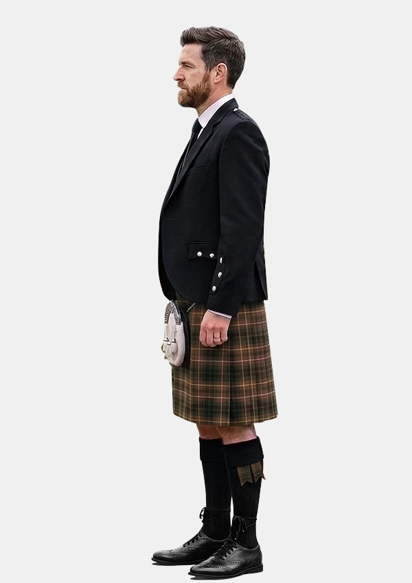 Traditional_Buchanan_Hunting_Modern_Tartan_Kilt_and_Argyle_Jacket_Kilt_Outfits_left_image