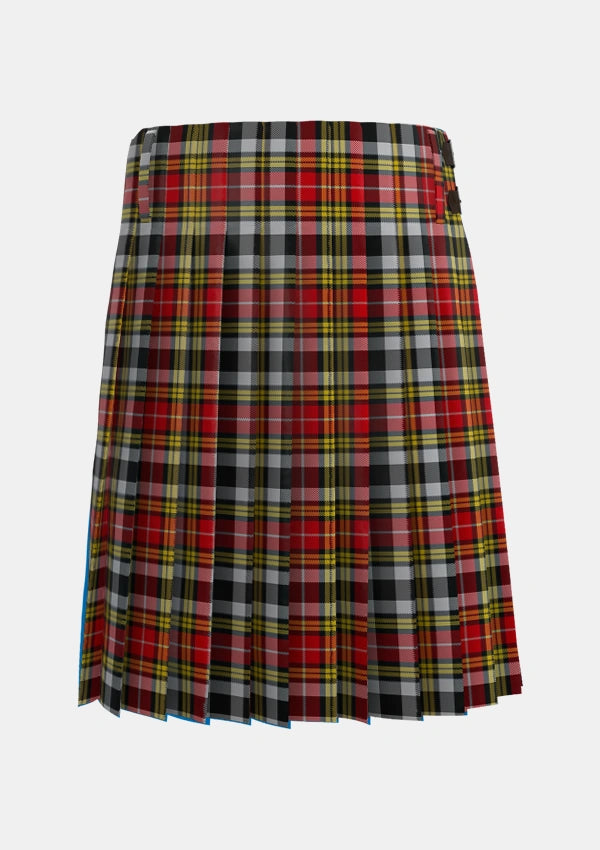 Traditional_Buchanan_Old_Dress_Unofficial_Tartan_1254_kilt_back_image_with_pleated_design_and_adjustable_buckles_for_men