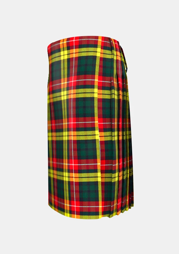 Traditional_Buchanan_tartan_left_image_with_pleated_design_and_adjustable_buckles_for_men