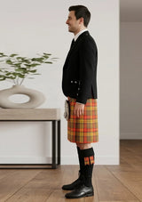 Traditional_Buchnan_Weathered_Tartan_Kilt_and_Argyle_Jacket_Kilt_Outfit_left_image