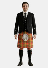 Traditional_Buchnan_Weathered_Tartan_Kilt_and_Argyle_Jacket_Kilt_Outfits_front_image