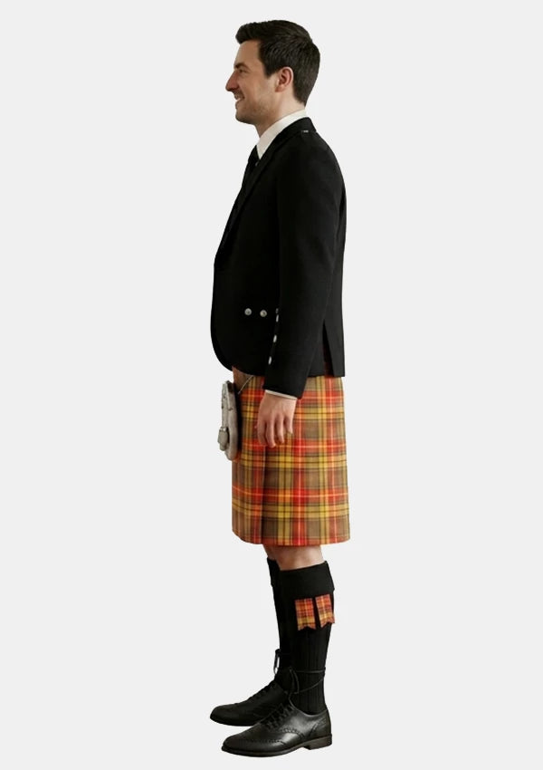 Traditional_Buchnan_Weathered_Tartan_Kilt_and_Argyle_Jacket_Kilt_Outfits_left_image