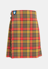 Traditional_Buchnan_Weathered_Tartan_kilt_front_image_with_pleated_design_and_adjustable_buckles_for_men