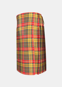 Traditional_Buchnan_Weathered_Tartan_kilt_left_image_with_pleated_design_and_adjustable_buckles_for_men