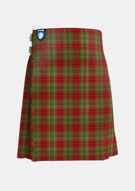 Traditional_Burnett_of_Powis_Modern_Personal_Tartan_3951_kilt_front_image_with_pleated_design_and_adjustable_buckles_for_men