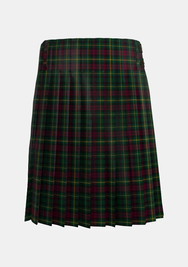 Traditional_Burns_Heritage_Tartan_kilt_4515_back_image_with_pleated_design_and_adjustable_buckles_for_men