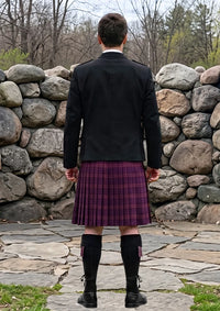 Traditional_Bute_Heather_Autumn_Tartan_Kilt_and_Argyle_Jacket_Kilt_Outfit_back_image
