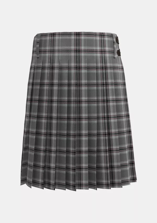 Traditional_Caledonian_Bloom_Tartan_11810_kilt_back_image_with_pleated_design_and_adjustable_buckles_for_men