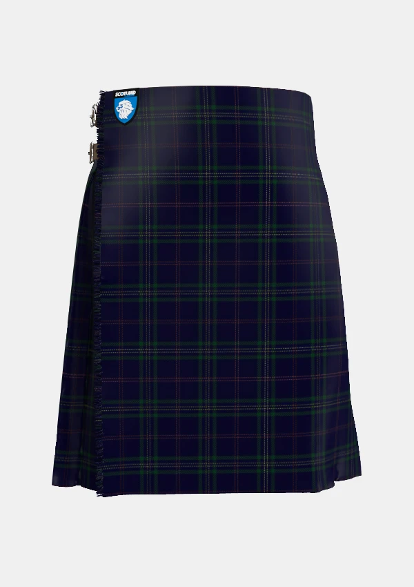 Traditional_Callaghan_Tartan_kilt_7299_front_image_with_pleated_design_and_adjustable_buckles_for_men