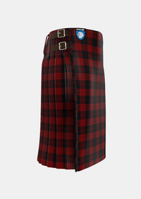 Traditional_Cameron_Black_Red_Tartan_1186_kilt_right_image_with_pleated_design_and_adjustable_buckles_for_men