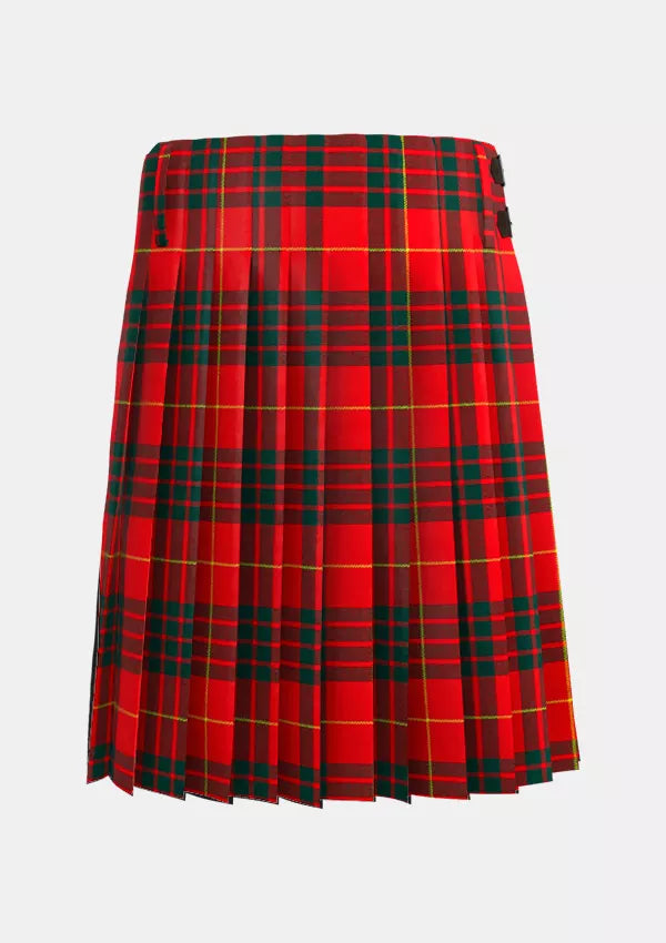 Traditional_Cameron_Clan_Modern_Tartan_kilt_back_image_with_pleated_design_and_adjustable_buckles_for_men