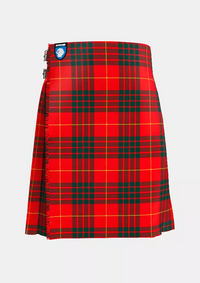Traditional_Cameron_Clan_Modern_Tartan_kilt_front_image_with_pleated_design_and_adjustable_buckles_for_men
