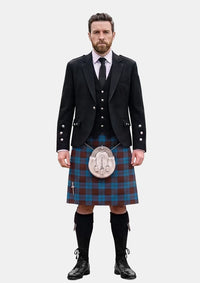 Traditional_Cameron_Hunting_Tartan_1745_Kilt_and_Argyle_Jacket_Kilt_Outfits_front_image