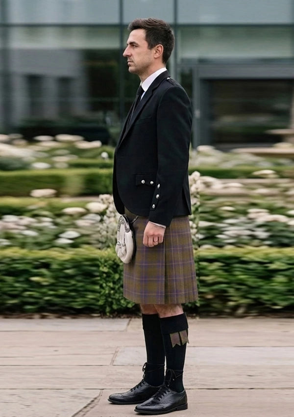 Traditional_Cameron_Of_Lochiel_Hunting_Tartan_Kilt_and_Argyle_Jacket_Kilt_Outfit_left_image