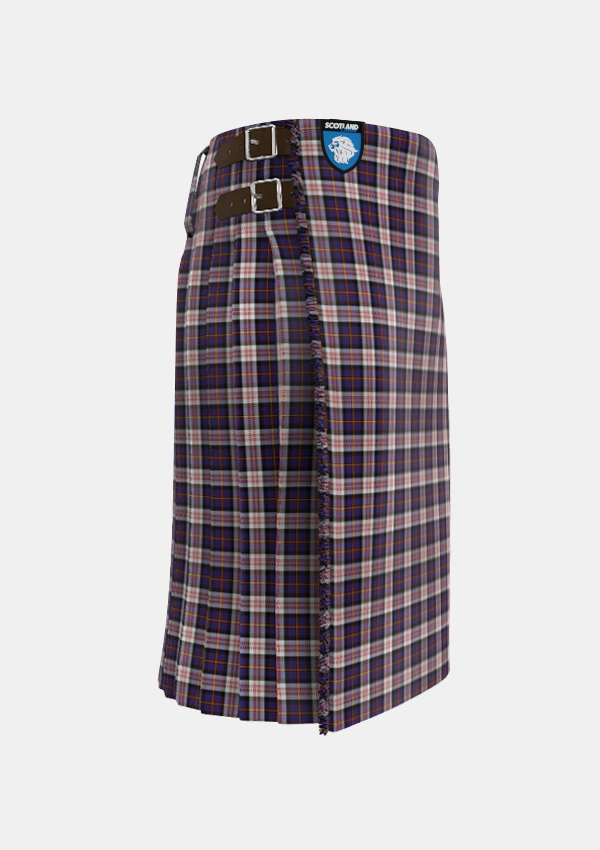 Traditional_Cameron_of_Erracht_Dress_Tartan_1871_kilt_right_image_with_pleated_design_and_adjustable_buckles_for_men