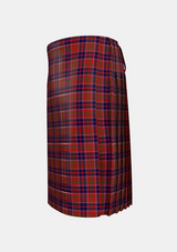 Traditional_Cameron_of_Locheil_Original_Tartan_1398_kilt_left_image_with_pleated_design_and_adjustable_buckles_for_men