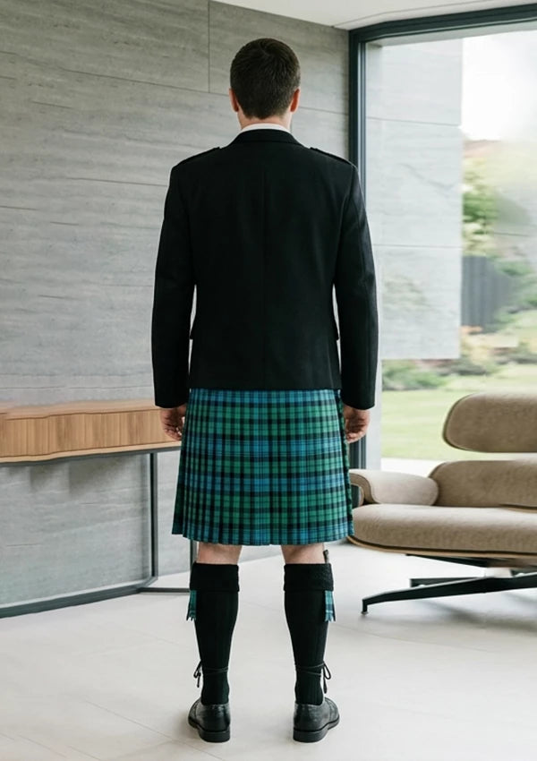 Traditional_Campbell_Ancient_Tartan_Kilt_and_Argyle_Jacket_Kilt_Outfit_back_image
