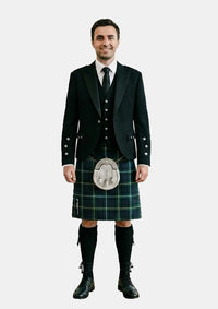 Traditional_Campbell_of_Argyll_Modern_Tartan_Kilt_and_Argyle_Jacket_Kilt_Outfits_front_image